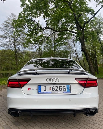 Audi RS7 cena 270000 przebieg: 38500, rok produkcji 2017 z Białystok małe 106